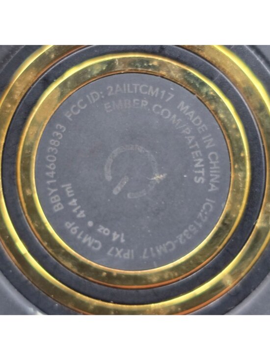 Ember Temperature Control Smart Mug 14 Oz Black WORKS W/ Charger Base - Picture 2 of 3